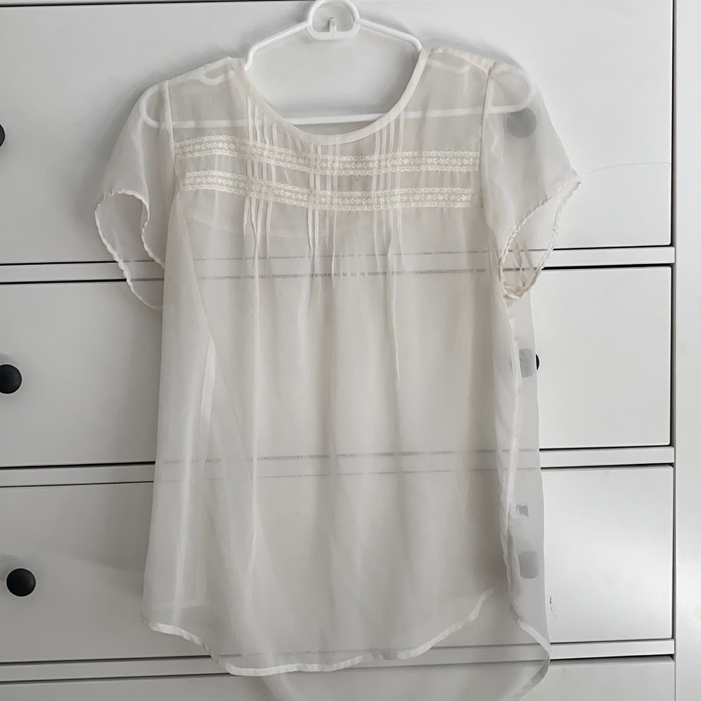 Frenchi sheer blouse